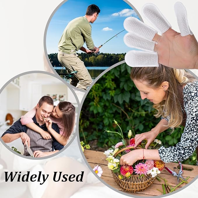 100 Pcs Cotton Finger Cots Dog Ear Wipes for Pet Ear Cleaning Cloth Finger Cots Fingers Covers Fingers Gloves Disposable for Nails Cleaning Dog Cat Teeth Cleanings Grooming Nail Trimming Precise Tasks