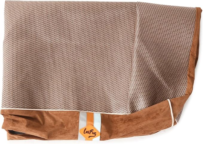 Laifug Orthopedic Memory Foam Extra Large Dog Bed with Pillow and Durable Water Proof Liner & Removable Washable Cover & Smart Design (Jumbo (50"x36"x10"), Chocolate)