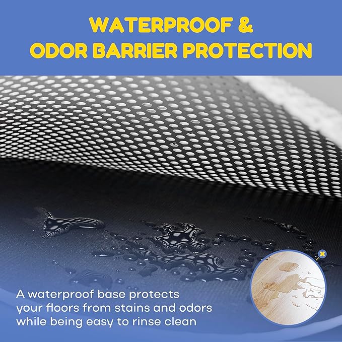 Cat Litter Mat. Easy to Clean, Waterproof, Urine-Proof