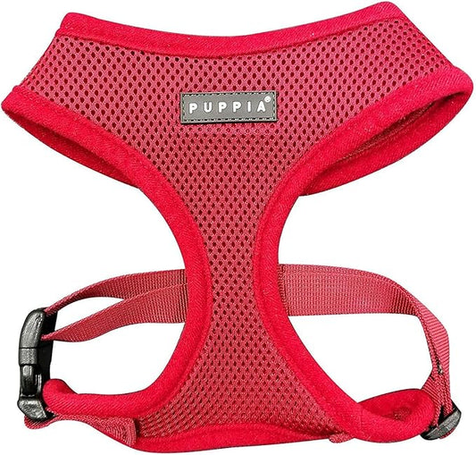 Puppia Soft Dog Harness, Wine, Medium (PDCF-AC30-WN-M)