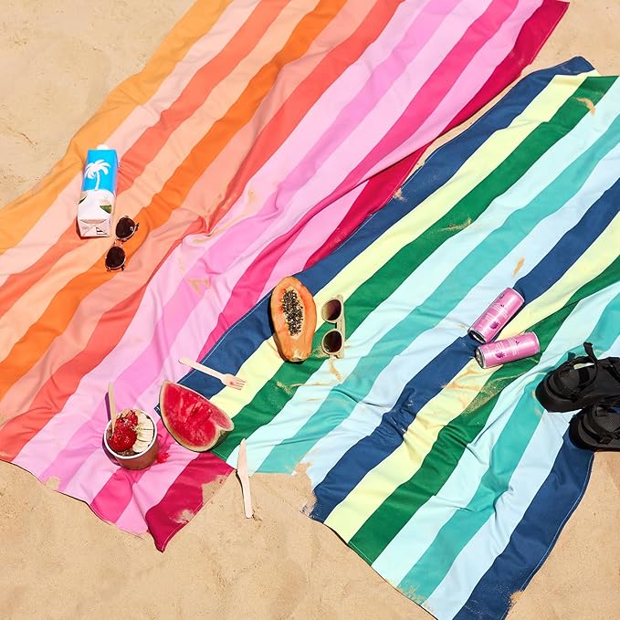 Dock & Bay Quick Drying Towel - for Sports & Gym - Compact, Lightweight - 100% Recycled - Includes Bag - Summer - Cool Lagoon, Extra Large (200x90cm, 78x35)