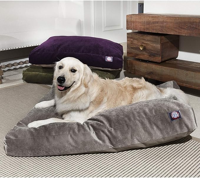 Majestic Pet Villa Rectangle Dog Bed Washable – Non Slip Comfy Pet Bed – Crate Bed with Removable Washable Cover – Kennel Bed for Sleeping, Polyester Fiber, X-Large, Orange