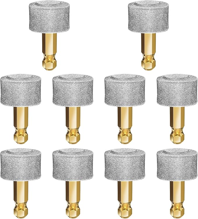 Dog Nail Grinder Replacement Head Drills Pet Nail Grinder Replacement Spare Grinding Head for Dog Claw (10Pieces)