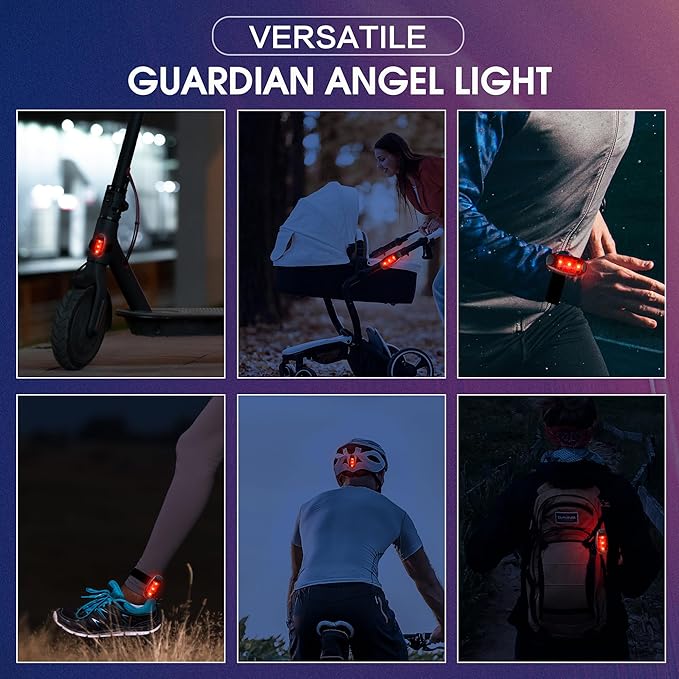 LED Safety Lights(4 Pack).Clip On Strobe&Running Lights.High Visibility Accessories Gear for Your Reflective,Bicycle etc.for Runners, Bike, Walking,Dog Collar, Stroller