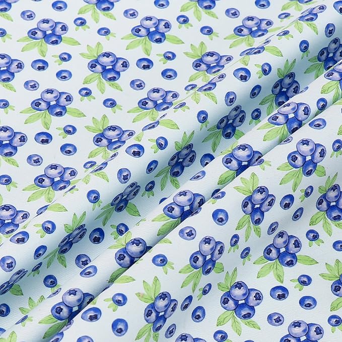 ARING PET Blueberry Dog Bandanas, Cute Blue Pet Bandana Scarf Triangle Bib for Small Medium Large Boy Girl Dogs Cats, Puppy Kerchief for Daily Wear Walks Party Photos-S
