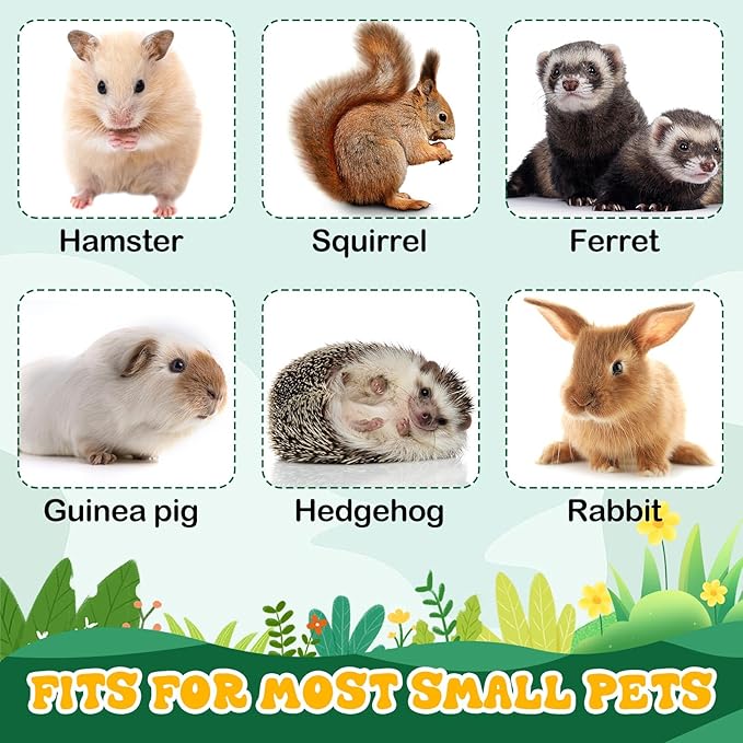 Jerify 6 Pcs 3 Layers Rat Hammock Set Small Animals Hammock Guinea Pig Ferret Hanging Hammocks Hamster Pet Cage Accessories for Chinchilla Sleeping and Playing(6 Colors)