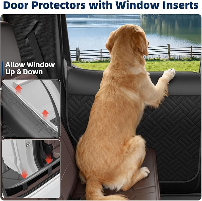 Car Door Protector from Dog Scratching, Door Panel Protector for Dogs(L)