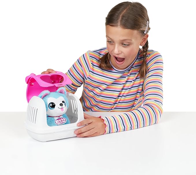 Pets Alive Pet Shop Surprise S3 Puppy Rescue (Pomeranian) by ZURU Surprise Puppy Plush, Ultra Soft Plushies, Compound Surprises Inside, Interactive Toy Pets, Electronic Speak and Repeat (Series 3)