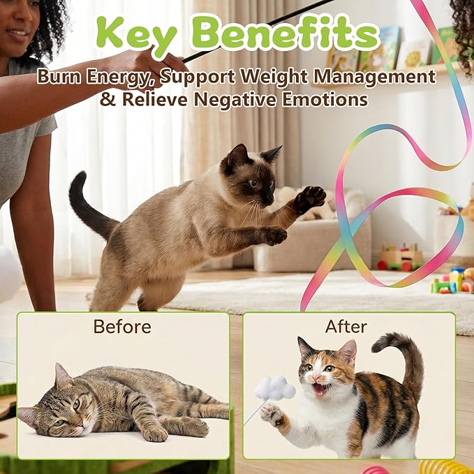 15 Pcs Cat Scratch Puzzle Box, Cat Nail File Enrichment Toy Intelligence Treat Puzzle Feeder Box for Indoor Kitten