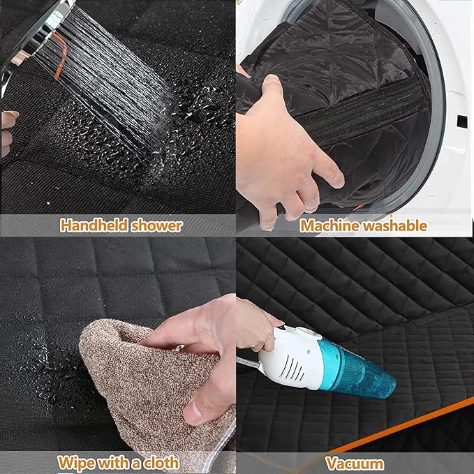 JSTHT Dog Car Seat Cover for Pets 100% Waterproof Seat Cover Hammock 600D Heavy Duty Scratch Proof Nonslip Durable Soft Back Seat Covers for Cars Trucks and SUVs, Universal Fit