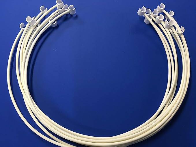 Dog Agility Equipment | Weave Pole Guide Wires for use with 12 Poles (not Included). Read Description. Will ONLY fit Homemade Weave Poles Made from 3/4" Standard PVC