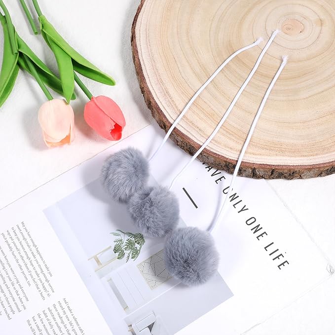 15 Pack Cat Tree Replacement Balls, Interactive Dangling Toys with Bell and Single Elastic Rope Kitten Tower Replacement Ball Plaything Add Ons for Cat Scratching Post Tree