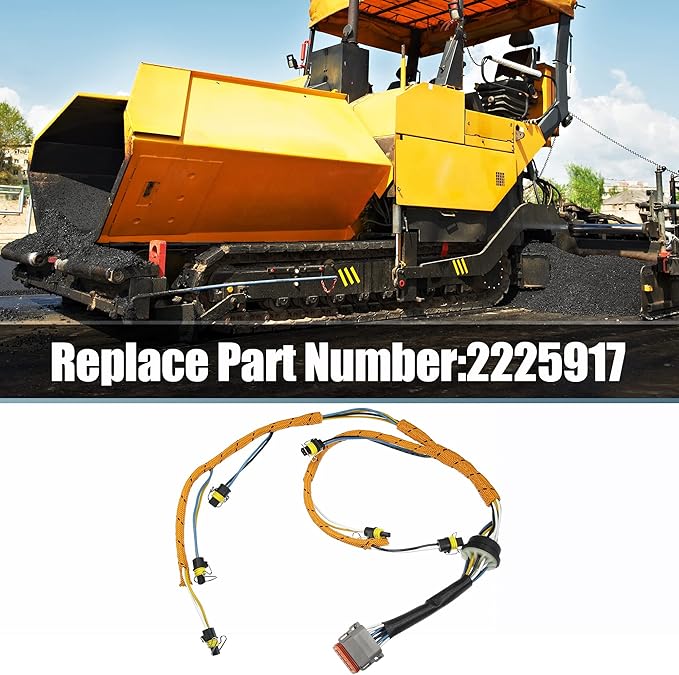 X AUTOHAUX Engine Fuel Injector Wiring Harness for CAT for Caterpillar C7 Engine Excavator 2225917 Fuel Injector Wiring Harness Assembly