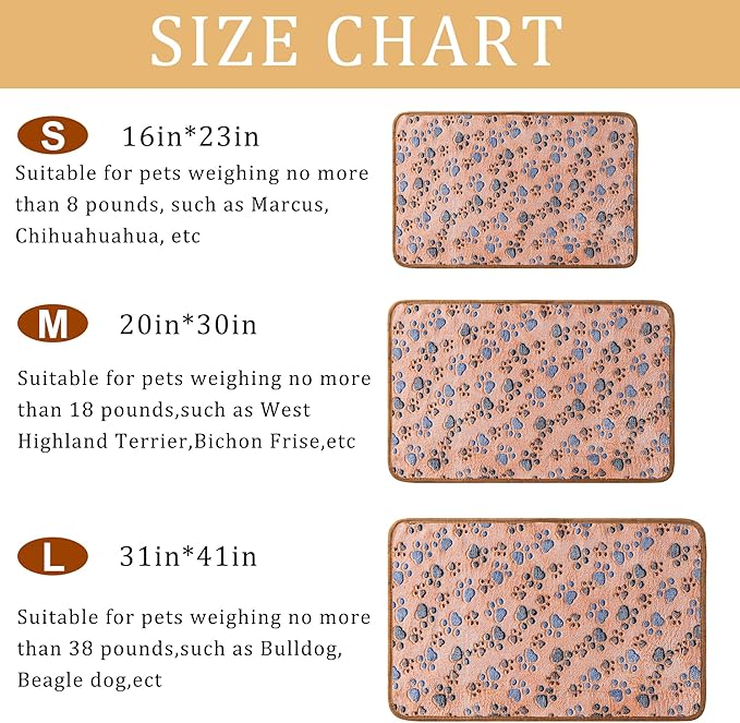 1 Pack 3 Blankets Super Soft Fluffy Premium Fleece Pet Blanket Flannel Paw Printed Throw for Dog Puppy Cat (Small 23x16'', Grey)