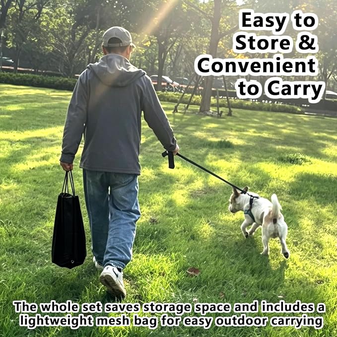12 Sets Dog Agility Hurdle Cone Set, 3 Height Adjustable Backyard Agility Course Equipment for Beginners, Puppies & Dog Rehabilitation Training（Blue）