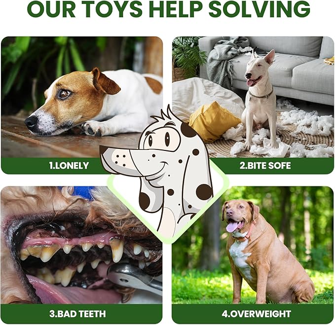 Squeaky Plush Crocodile Dog Toy with a Rope Tail,Crinkle Stuffed Dog Toy Keep Them Busy Tug of War Training Play, Dog Chew Toys for Small Dogs (Green)
