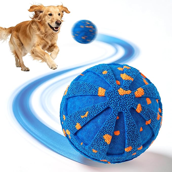 Interactive Dog Toys Ball, 3 Play Modes with Colorful Lights, Automatic Moving, Bouncing, E-TPU Material, Suitable for Large and Medium-Sized Dogs, Used for Boredom Relief and Daily Training
