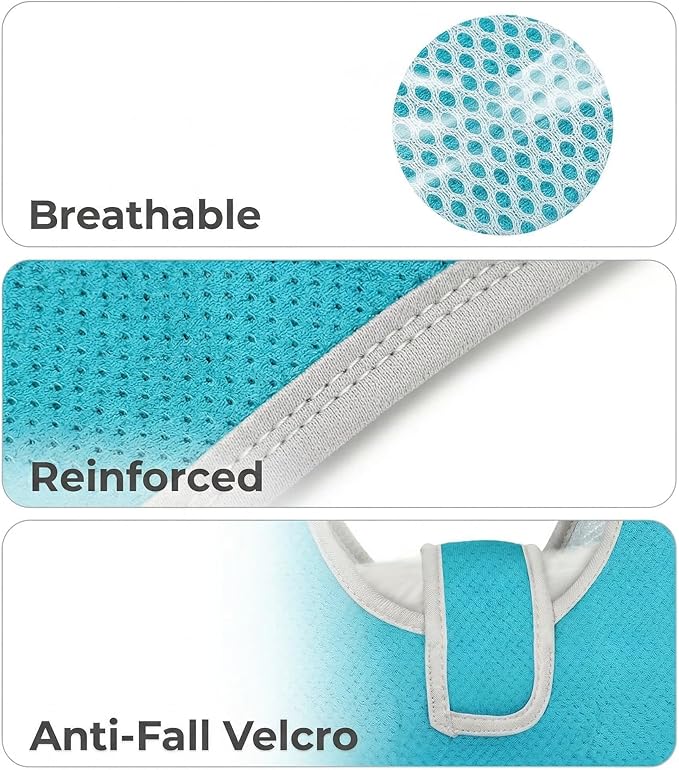 Dog Grooming Hammock, Adjustable Restraint Sling for Nail Trimming, Hands-Free Cat Grooming Harness for Easy Bathing, Haircuts & Claw Care at Home, Grey XS