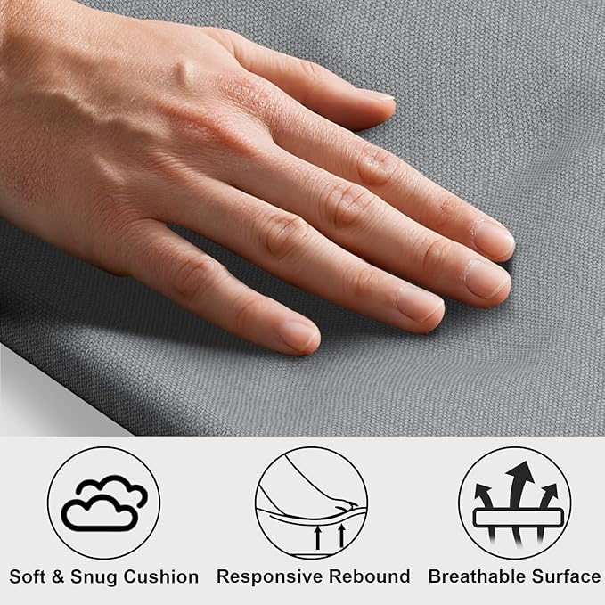 Elevated Raised Outdoor Dog Bed - Cooling Lifted Outside Dogs Bed with Cushion Mat Dog Hammock Bed with Stainless Steel Frame Portable Puppy Pet Bed for Indoor & Outdoor (S: 20" x 20" x 8")
