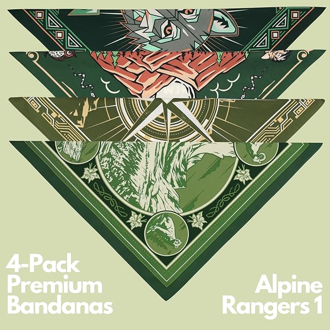 The Peacock Crew Premium Soft Cotton Bandanas Pack for Men and Women Paisley 22 x 22 inches