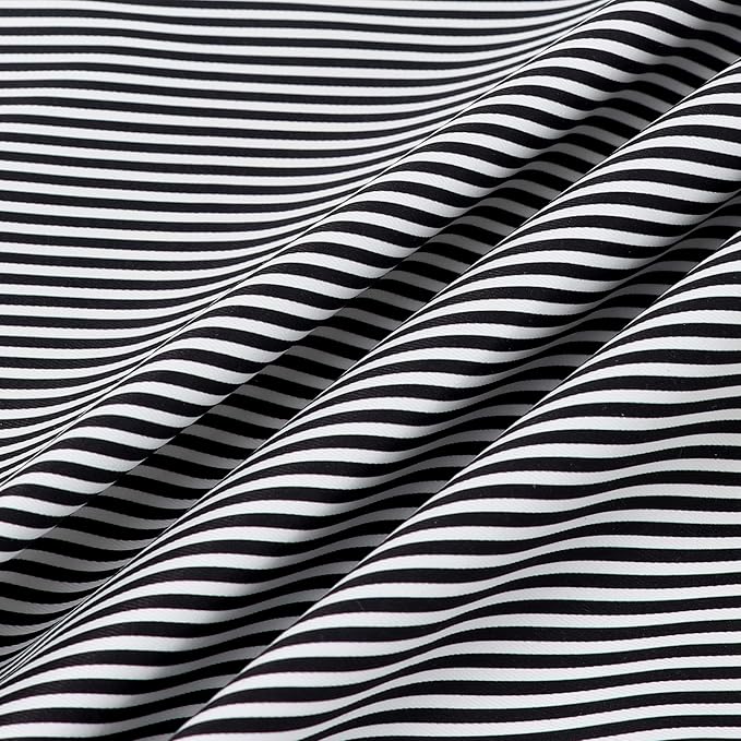 ARING PET Stripe Dog Bandanas, Cute Black White Pet Bandana Scarf Triangle Bib for Small Medium Large Boy Girl Dogs Cats, Puppy Kerchief for Daily Wear Walks Party Photos-L