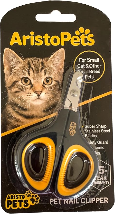 Cat Nail Clippers – Professional Stainless-Steel Claw Trimmer for Cats, Kittens, Hamsters, Rabbits, Birds & Small Animals – Sharp, Safe, Easy-to-Use Pet Nail Cutter