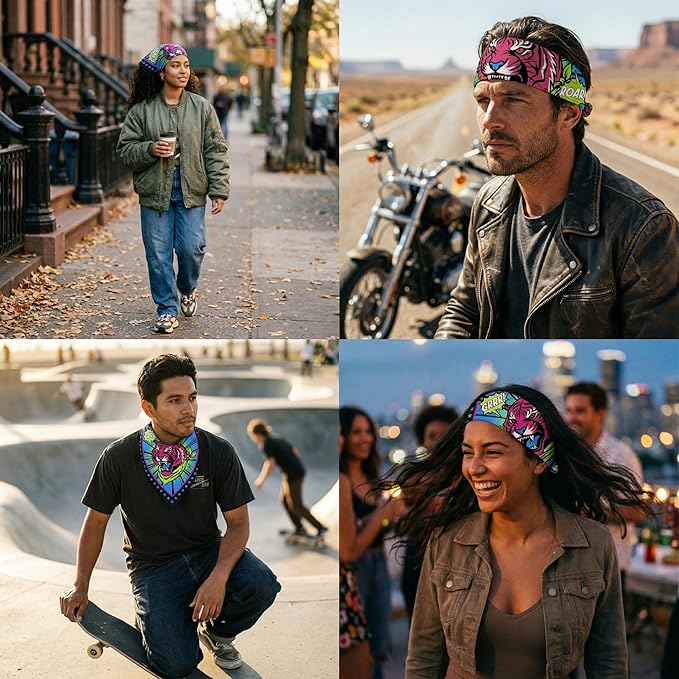 The Peacock Crew Premium Soft Cotton Bandanas Pack for Men and Women Paisley 22 x 22 inches