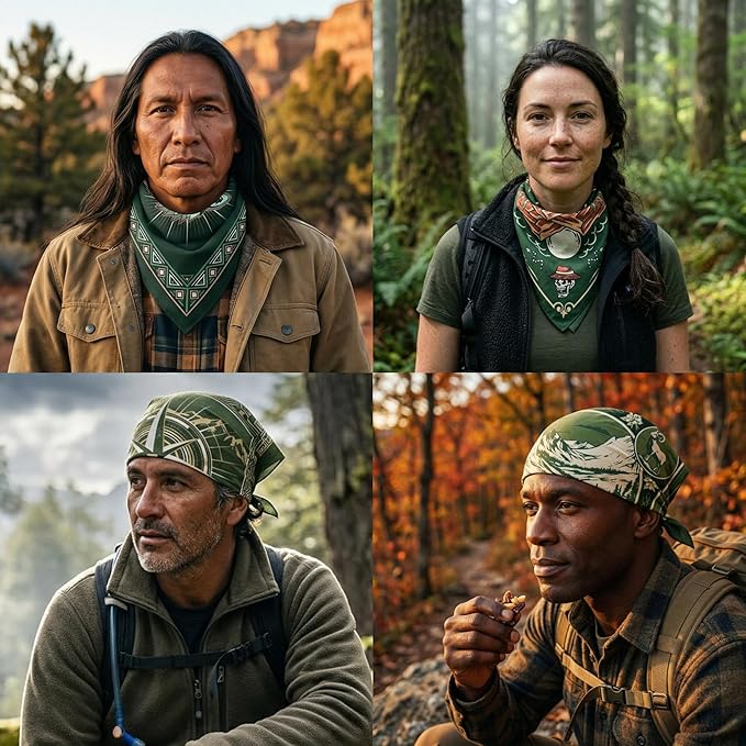 The Peacock Crew Premium Soft Cotton Bandanas Pack for Men and Women Paisley 22 x 22 inches