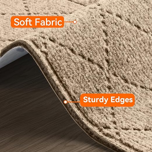 Stair Treads for Wooden Steps 10 PCS - 8’’ x 30’’, Non Slip Stair Runner, Machine Washable Stair Rugs Strips for Kids Pets and Elderly, Indoor Carpet for Stairs (Khaki)