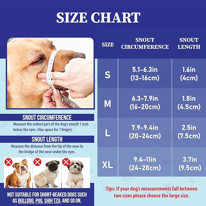 Evollax Dog Muzzle for Small Dogs – Soft Air Mesh Muzzle for Small Dog | Perfect for Barking and Biting Prevention