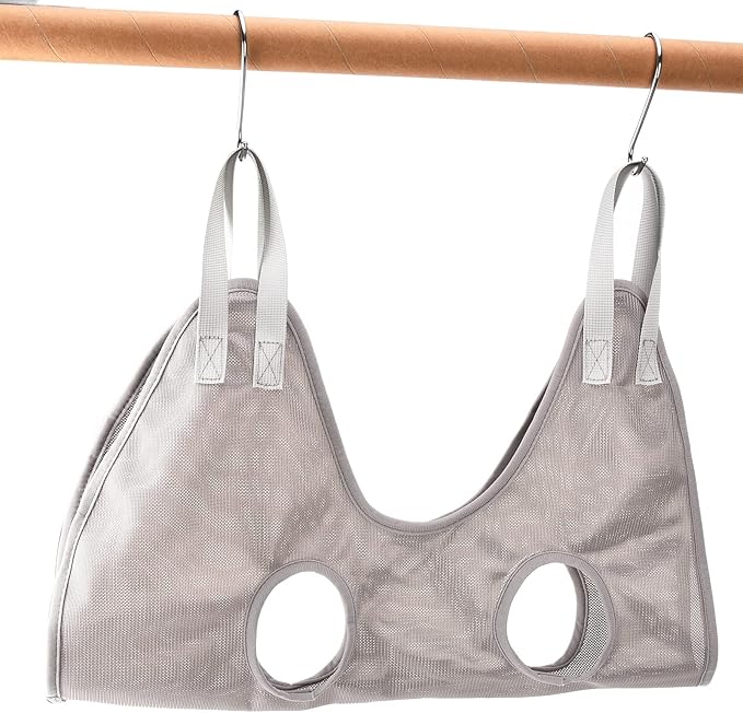 Dog Grooming Sling Hammock, Multifunctional Pet Grooming Hammock Helper Pet Hammock for Bathing Washing Grooming Trimming Nail (S 80 X 80 X 38cm (31.5in L X 31.5in W X 14.96in H))
