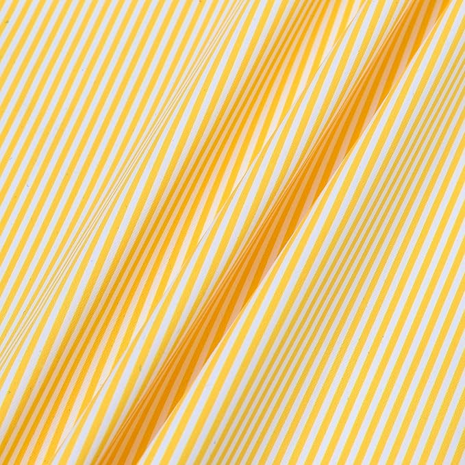 ARING PET Stripe Dog Bandanas, Cute Yellow Pet Bandana Scarf Triangle Bib for Small Medium Large Boy Girl Dogs Cats, Puppy Kerchief for Daily Wear Walks Party Photos-L