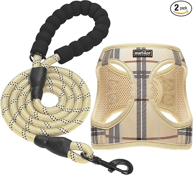 Dog Harness Step-in Breathable Puppy Cat Dog Vest Harnesses for Small Medium Dogs