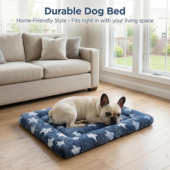 Dog Bed Mat - Reversible Dog Crate Bed Mats, Soft & Breathable Kennel Pad, Durable Crate Bed for Small Medium Large Dogs & Cats
