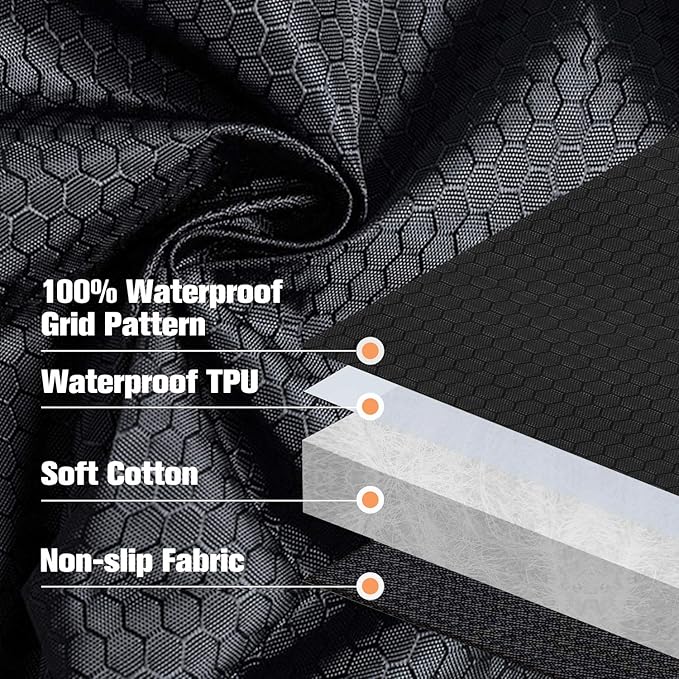 PETICON Large Dog Car Seat, Back Seat Extender for Dogs with 3 Mesh Windows, Waterproof Medium Carseat for Dogs with Hard Bottom, Pet Seat Cover for Cars, Trucks and SUVs(Brown)