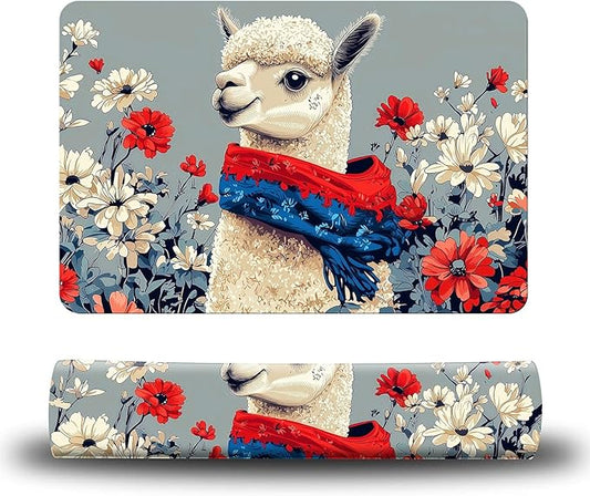 Dog Food Mat, 19.6" x 23.6" Absorbent Pet Feeding Mat for Food and Water, Waterproof Diatom Mud Pet Placemat with Non-Slip Rubber Backing, Easy Clean Cat Bowl Mat for Floors - Flower Camel