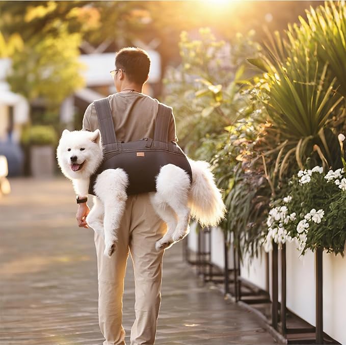 Dog Lift Harness Backpack Carrier for Large Dogs, Full Body Sling with Handle, Dog Harness for Joint Injuries, Arthritis, Ideal for Stairs, Elderly Dogs (3XL 66-83 LBS)