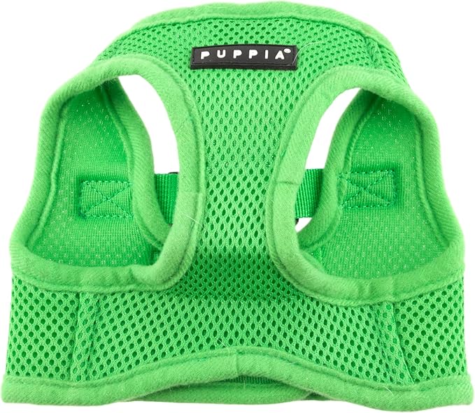 PUPPIA International Harness Soft B Vest, Large, Green