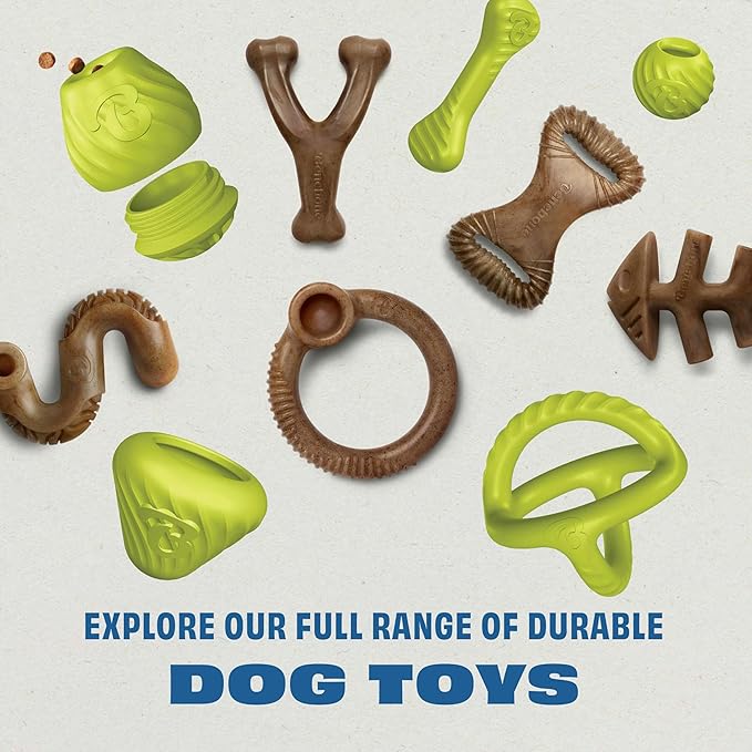 Benebone Durable Rubber Dog Toy Ball, Limited Edition America 250, One Size