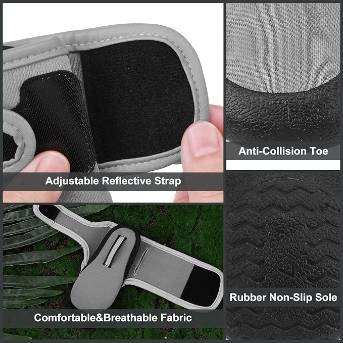 EXPAWLORER Waterproof Dog Shoes for Small Medium Large Dogs, Summer Dog Shoes for Hot Pavement, Hiking Walking, Reflective Dog Booties for Outdoor Snow Rain Days, Anti-Slip Dog Boots & Paw Protectors