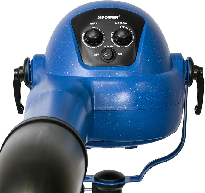XPOWER B-16 Professional Pet Grooming Carbon Dust Free Finishing Dryer w/DC Brushless Motor, Show Quality Finish On Dense/Curly/Silky/Double Coats…