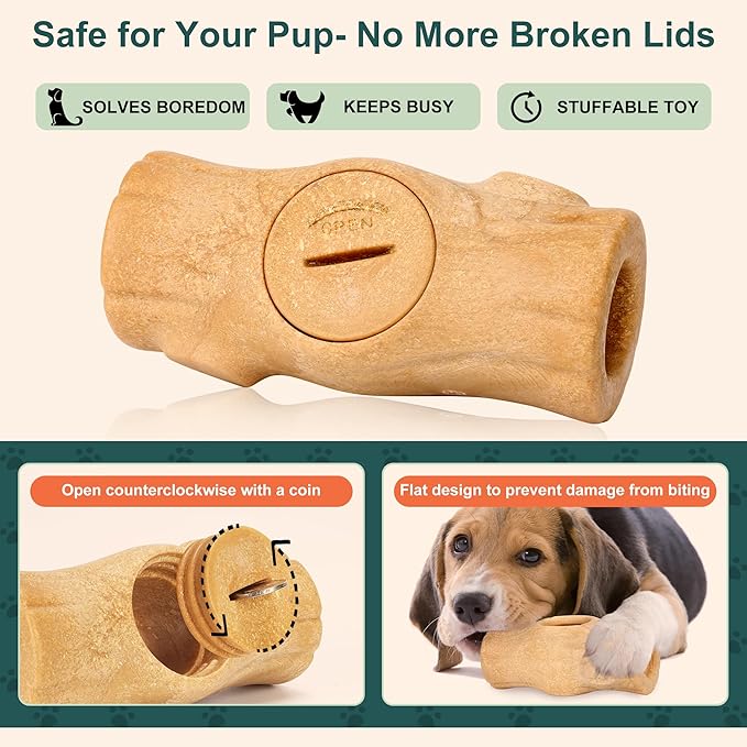 Interactive Dog Toys for Aggressive Chewers, Indestructible Dog Toy for Large/Medium Breed,Frozen Dog Treat Holder to Keep Them Busy & Reduces Anxiety