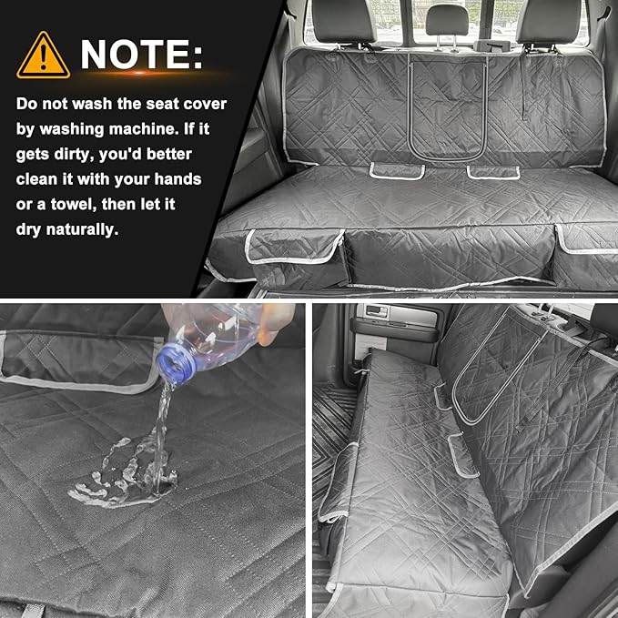 Dog Car Seat Cover Compatible with 2012-2019 Chevy Cruze, Waterproof Pet Bench Seat Cover for Back Seat, 600D Heavy Duty Scratch Proof Nonslip Truck Seat Covers for Dogs