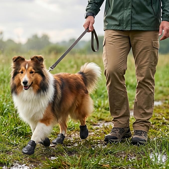 Dog Shoes for Dogs, Clogs Boots Booties Hot Pavement, Rain Waterproof Shoe Summer Sandals Puppy Breathable Doggie Doggy Light Water Up Sneaker (Black, Small)
