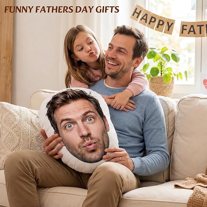 Easycosy Custom Funny Pillow Photo Gifts, Funny White Elephant Gifts for Adults, Personalized Christmas Gag Gifts Stuffed Dog Cat Picture Pillowcase