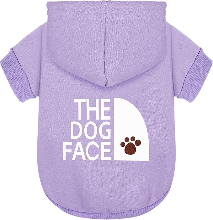 Paiaite Purple Chihuahua Dog Hoodie: Keep Your Pup Warm and Stylish with a 'The Dog Face' Printed Sweatshirt Pet Clothes, and Sweater Coat All in One Perfect for Winter and Cool Summer Nights! 4XL