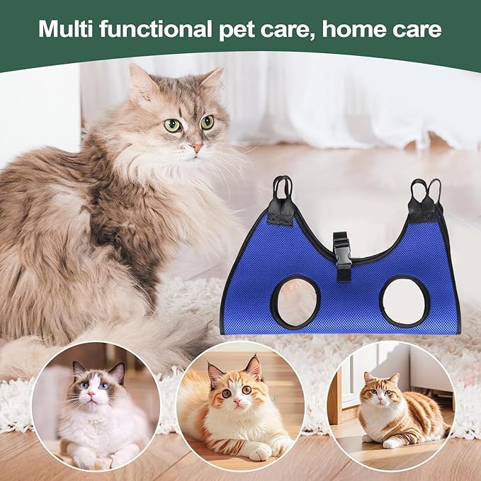 Portable Dog Hammock – Nail Trimming Harness Organizer, Bathing Block with Feature, Canvas Frame Gear with Feature, Hammock Functional Styling, Pet Supplies for Grooming, Large Breed, Indoor
