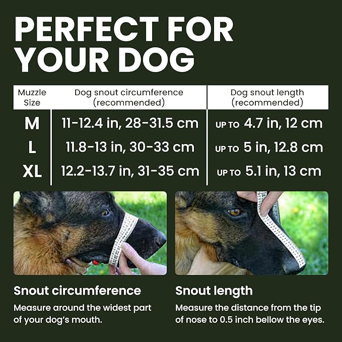 BronzeDog Dog Muzzle German Shepherd Wire Basket Metal Mask Leather Adjustable Medium Large Pets (XL)