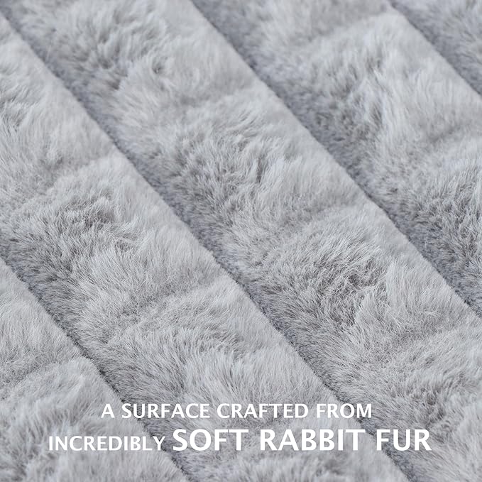 BVAGSS Dog Bed Washable Crate Mattress,Anti-Slip Memory Foam Soft Warm Pet Cushion for Small Medium Dogs, Calming Fluffy Sleeping Kennel Pad XH082 (30''x20'',Grey)