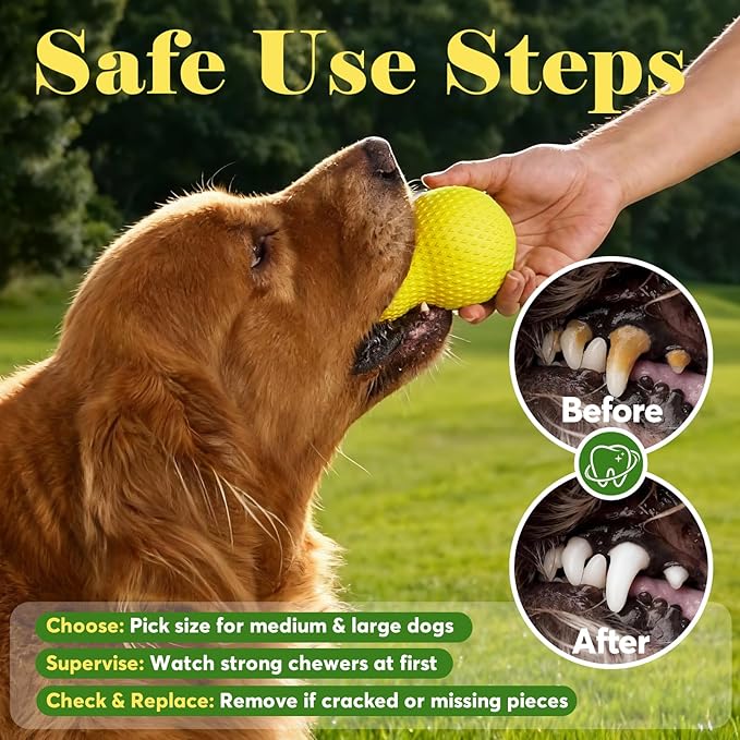 Kimee Natural Rubber Dog Chew Toy, Tough Gourd Dog Toy for Aggressive Chewers, Milk-Scented Interactive Dog Toy for Medium & Large Dogs to Chew, Tug & Fetch